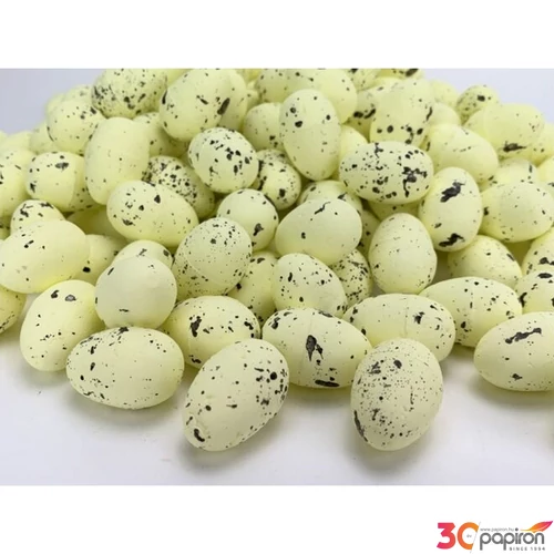 Húsvéti tojás 2x3cm festett Hungarocell tojás, sárga 