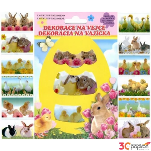 Húsvéti tojás dekoráló zsugorfólia 12db/cs