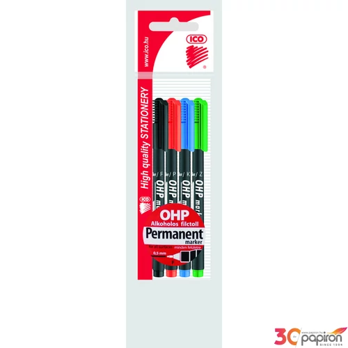 ICO OHP marker F 4db permanent alkoholos marker 0,5mm alkoholos filc