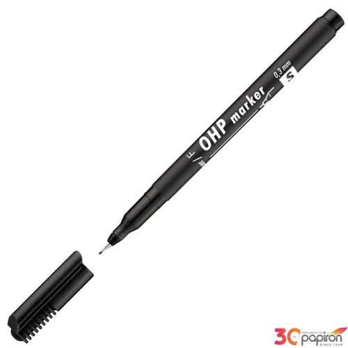 ICO OHP marker S fekete permanent alkoholos marker 0,3mm OHP marker ICO S