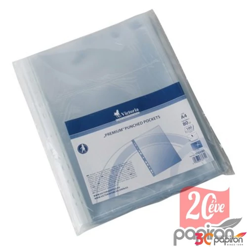 Genotherm fűzős Victoria 80 A4 80mikronos víztiszta 100db/csom