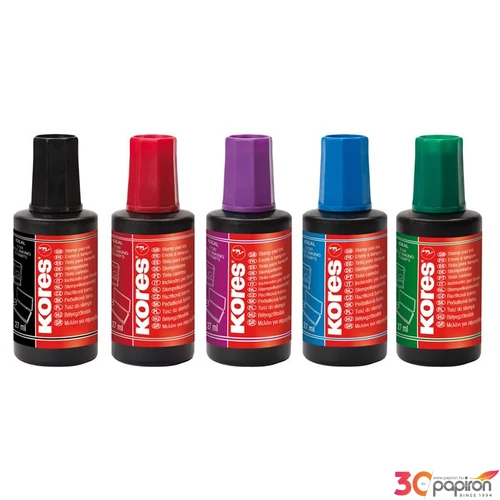 Bélyegzőfesték Kores zöld Bélyegzőfestékek 27ml KORES 71019/71318