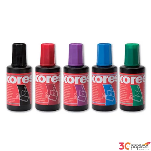 Bélyegzőfesték Kores kék Bélyegzőfestékek 27ml KORES 71308/71002/71001