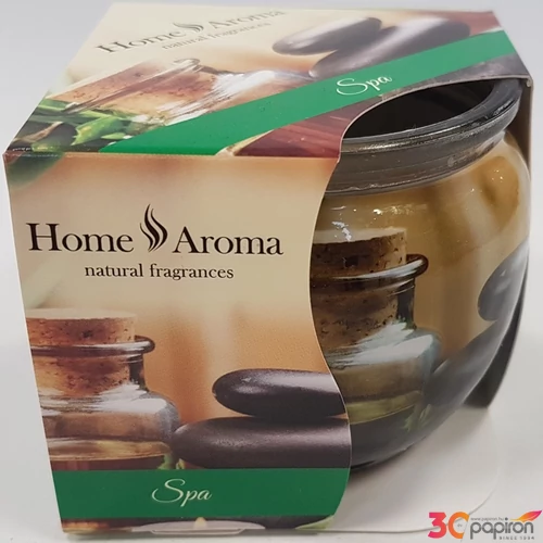 Gyertya üvegben illatos Spa Home Aroma Illatmécses üvegben