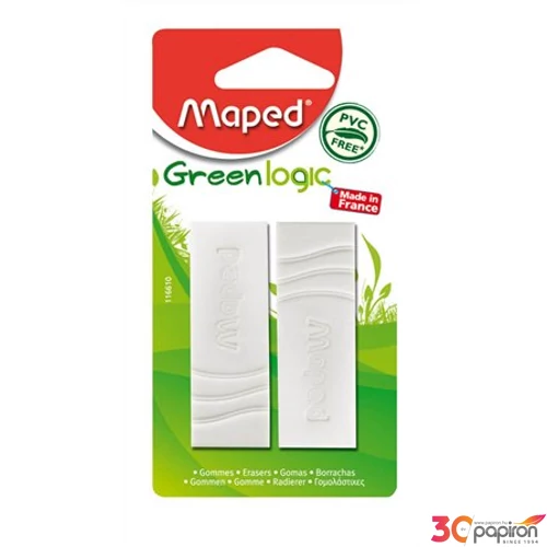 Radír Maped Greenlogic PVC-mentes ergonómikus 2db-os Javítás, ragasztás Maped 116610