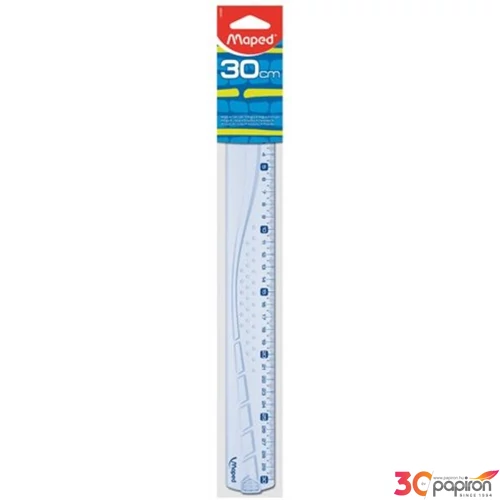 Vonalzó 30cm műanyag Maped Geometric áttetsző Irodai kiegészítők Maped 242030