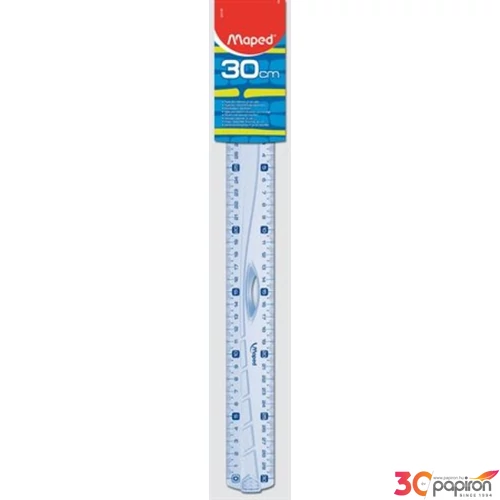 Vonalzó 30cm műanyag Maped Geometric kétoldalas áttetsző Irodai kiegészítők Maped 242130