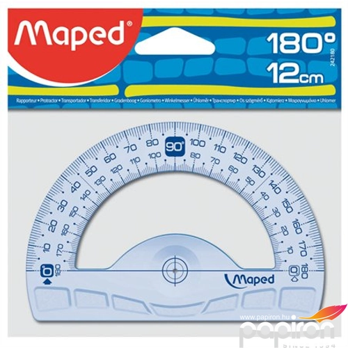 Szögmérő 180° 12cm műanyag Maped Graphic Iskolai-irodai kiegészítők Maped 242180