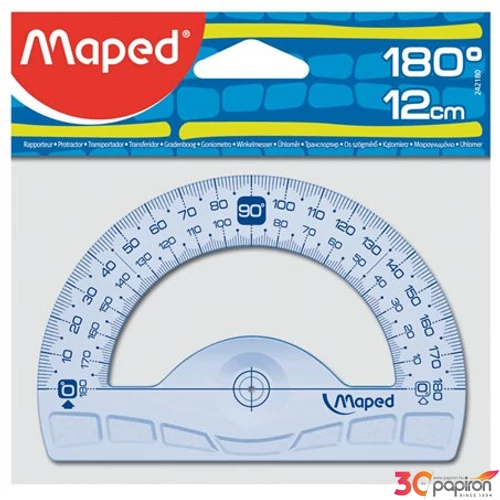 Szögmérő 180° 12cm műanyag Maped Graphic Iskolai-irodai kiegészítők Maped 242180