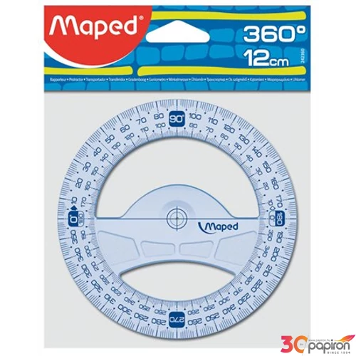 Szögmérő 360° 12cm műanyag Maped Graphic Irodai kiegészítők Maped 242360