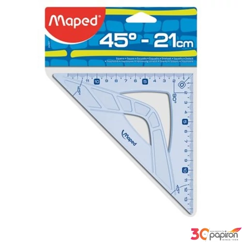 Vonalzó háromszög 45° 21cm Maped Geometric műanyag Irodai kiegészítők Maped 242421