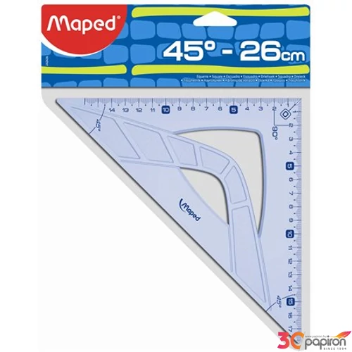 Vonalzó háromszög 45° 26cm Maped Geometric műanyag Irodai kiegészítők Maped 242426