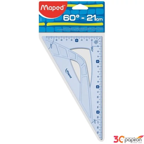 Vonalzó háromszög 60° 21cm Maped Geometric műanyag Irodai kiegészítők Maped 242621