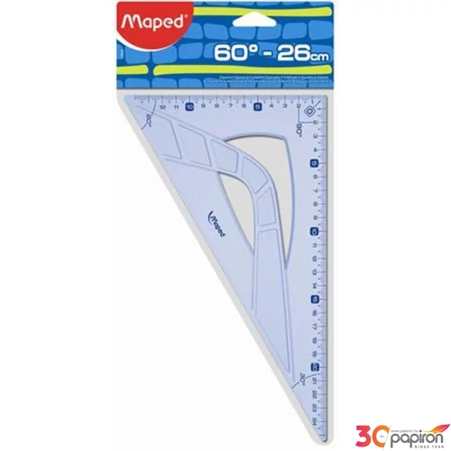 Vonalzó háromszög 60° 26cm Maped Geometric műanyag Irodai kiegészítők Maped 242626