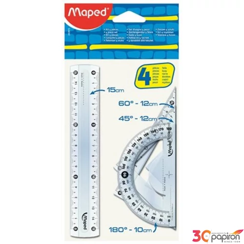 Vonalzókészlet 4db-os Maped Start mini műanyag Irodai kiegészítők Maped 242815