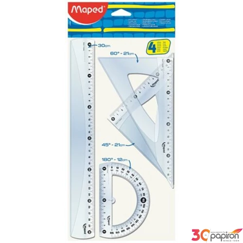 Vonalzókészlet 4db-os Maped Start naGym éretű műanyag Irodai kiegészítők Maped 242830