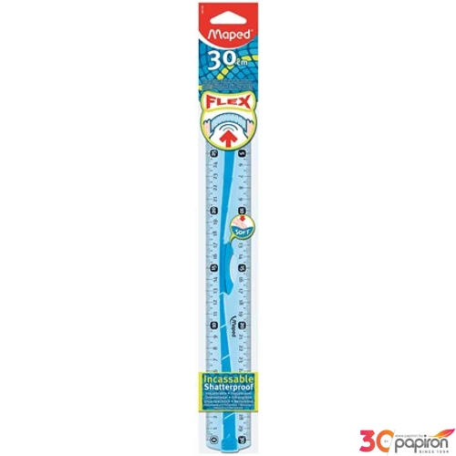 Vonalzó 30cm műanyag Maped Flex hajlítható leszorítóval Irodai kiegészítők Maped 244130