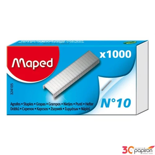 Tűzőkapocs No.10 Maped 10lap 1000db/dob Irodai kisgépek MAPED 324105