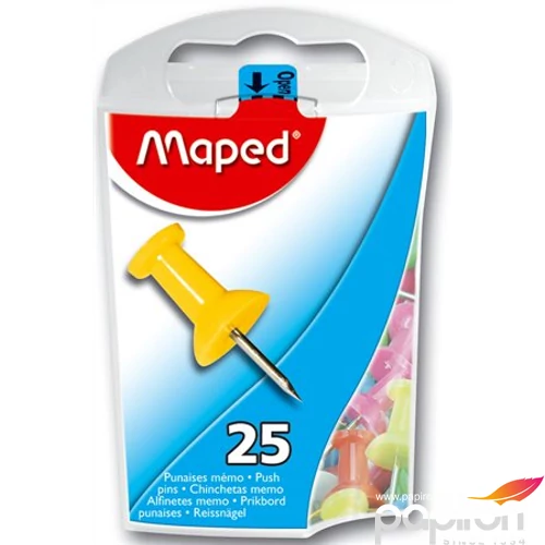 Térképtű Maped 25db-os 10mm-es tű, vegyes színű Prezentáció MAPED 345011