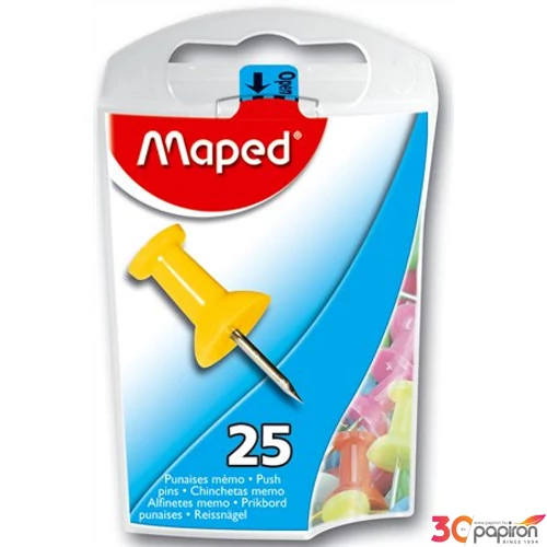 Térképtű Maped 25db-os 10mm-es tű, vegyes színű Prezentáció MAPED 345011