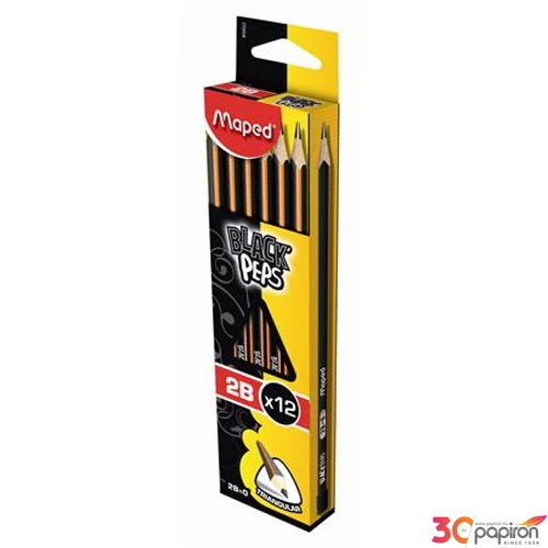 Ceruza 2B Maped Black Peps radír nélküli grafitceruza