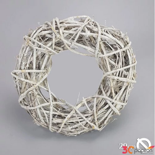 Indakoszorú fémvázon nagy 30cm