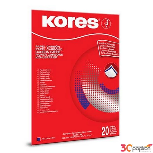 Indigó A4 Kores kézi, 20 lap, kék