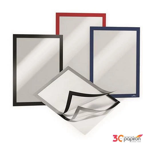Infokeret A4 öntapadó hátta mágneses előlappa DURABLE DURAFRAME piros