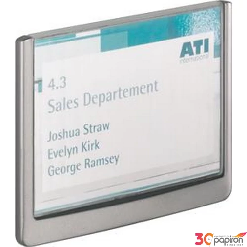 Információs tábla 149x105,5mm DURABLE, szürke DB486137