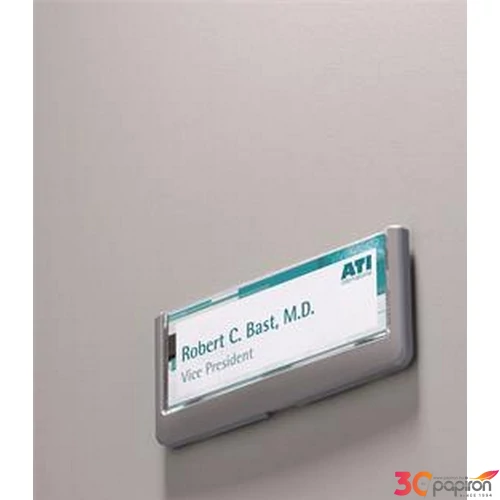 Információs tábla 149x52,5mm DURABLE, szürke DB486037