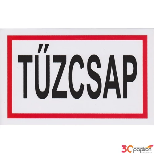 Információs tábla A/5 Tűzcsap Időjárásálló, habosított PVC