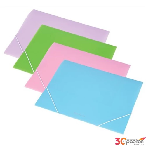 Gumis mappa A4 Panta Plast 15mm PP műanyag pasztell zöld Iratrendezés PANTA PLAST 0410-0034-04