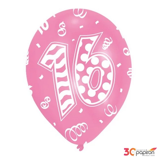 Partylufi szülinapi 16 számos Amscan 6db/csomag RINT995711