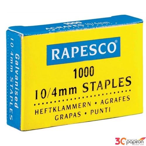 Tűzőkapocs No.10 Rapesco 10lap 1000db/dob horganyzott acél Irodai kisgépek RAPESCO AP510VZ3