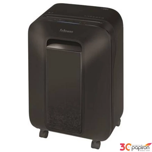 Iratmegsemmisítő Fellowes mikrokonfetti, 11 lap, Powershred LX201 fekete