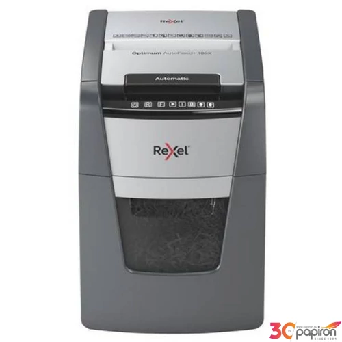 Iratmegsemmisítő Rexel konfetti, 100 lap, Optimum AutoFeed+ 100X