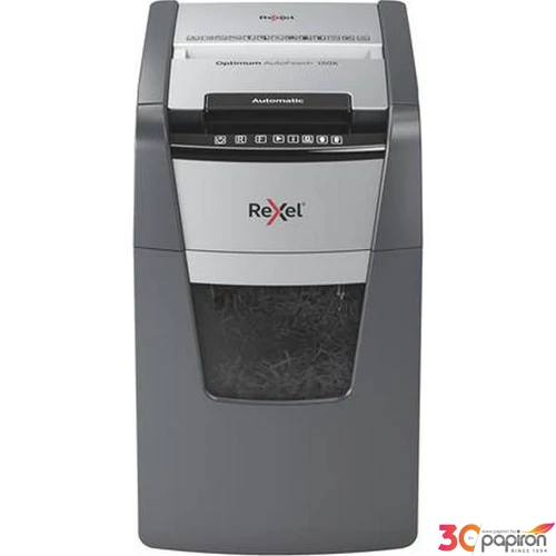Iratmegsemmisítő Rexel konfetti, 150 lap, Optimum AutoFeed+ 150X