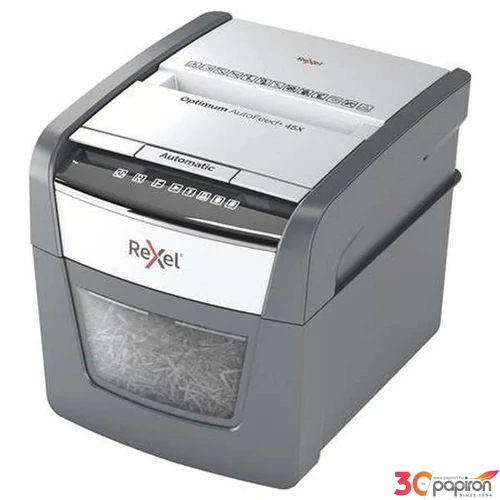 Iratmegsemmisítő Rexel konfetti, 45 lap, Optimum AutoFeed 45X