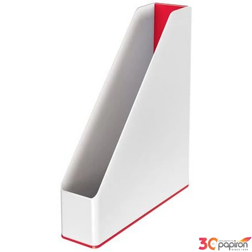 Iratpapucs A4 Leitz műanyag, 73mm, kettős színhatású Wow, piros
