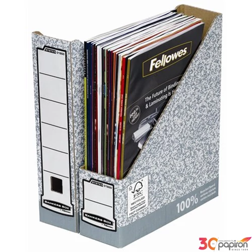 Iratpapucs karton Fellowes BANKERS BOX® EARTH SERIES 80mm natúr Iratrendezés FELLOWES 4470001