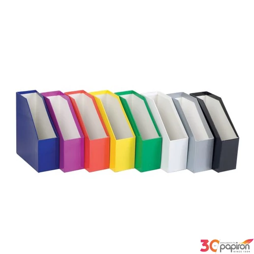 Iratpapucs karton fekete Anyaga: 8gr-os mázolt duplex karton Mérete.: 26,7x24,5x9,3cm