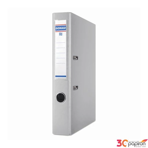 Iratrendező 50mm A4 Donau Prémium élvédős PP műanyag szürke Iratrendezés DONAU 3955001PL-13