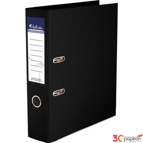 Iratrendező 50mm A4 Victoria Basic élvédős PP/karton fekete Iratrendezés Victoria 50BLACK