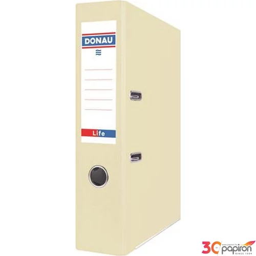 Iratrendező 75mm A4 Donau Life PP/karton pasztell sárga Iratrendezés DONAU 3966001PL-11