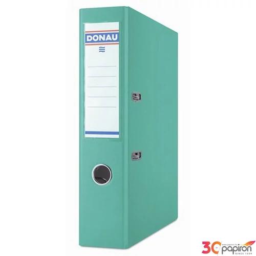 Iratrendező 75mm A4 Donau Prémium élvédős PP műanyag türkiz Iratrendezés DONAU 3975001PL-24