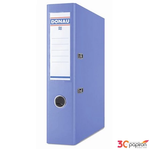 Iratrendező 75mm A4 Donau Prémium élvédős PP műanyag világoskék Iratrendezés DONAU 3975001PL-10
