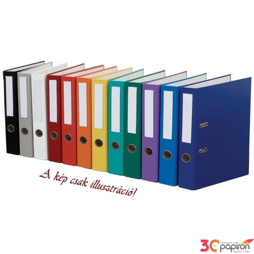 Iratrendező 75mm STANDARD PP zöld A4 élvédő nélküli 290x320x75mm