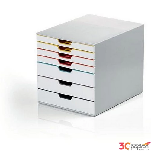 Irattároló műanyag 7fiókos DURABLE VARICOLOR MIX 7 színes