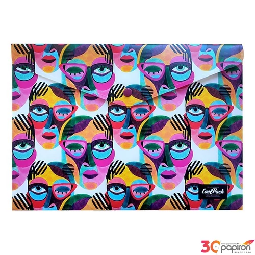 Irattartó tasak A4 patentos Cinco arcok pp CoolPack 30575CP