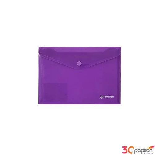 Irattartó tasak A5 Panta Plast PP, patentos, neon lila INP0410008615